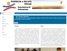 Tablet Screenshot of famigliaesalute.it